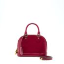 AAA Replica Louis Vuitton LV ALMA BB PATENT DARK PINK GHW