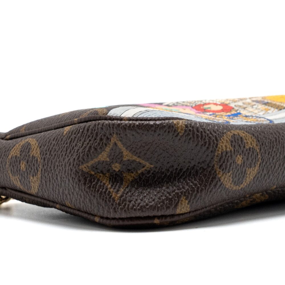 AAA Replica Louis Vuitton LV MINI POCHETTE HOLIDAY LIMITED PRINT MONOGRAM CANVAS GHW
