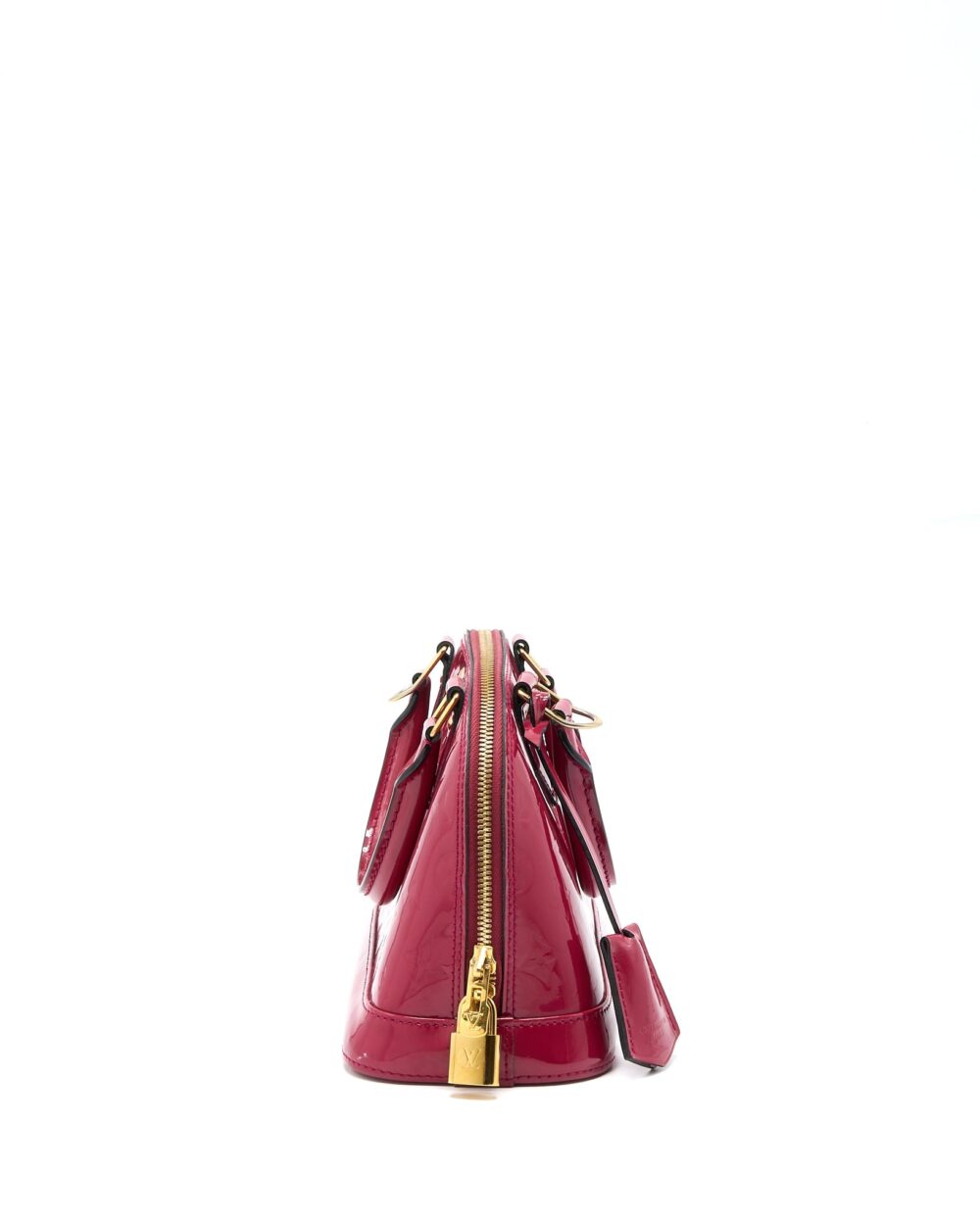 AAA Replica Louis Vuitton LV ALMA BB PATENT DARK PINK GHW