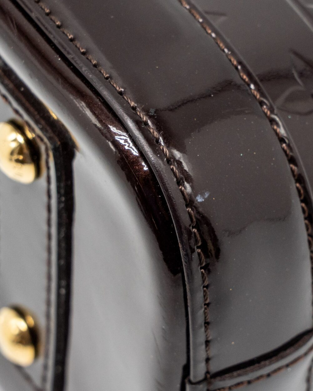 AAA Replica Louis Vuitton LV ALMA BB PATENT AMATANTE GHW