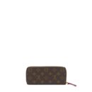 AAA Replica Louis Vuitton LV CLEMENCE LONG WALLET MONOGRAM CANVAS FUCHSIA