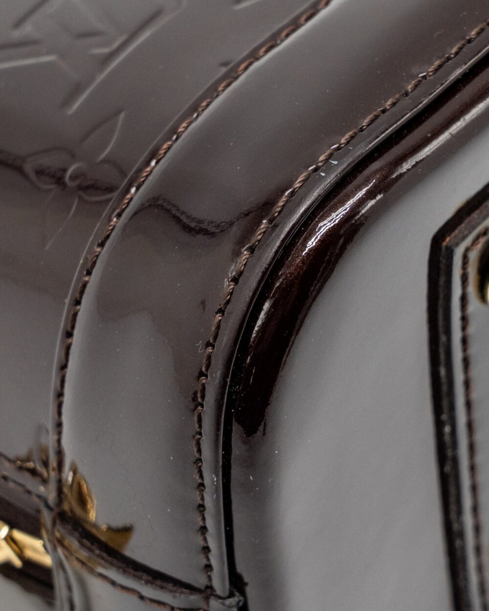 AAA Replica Louis Vuitton LV ALMA BB PATENT AMATANTE GHW