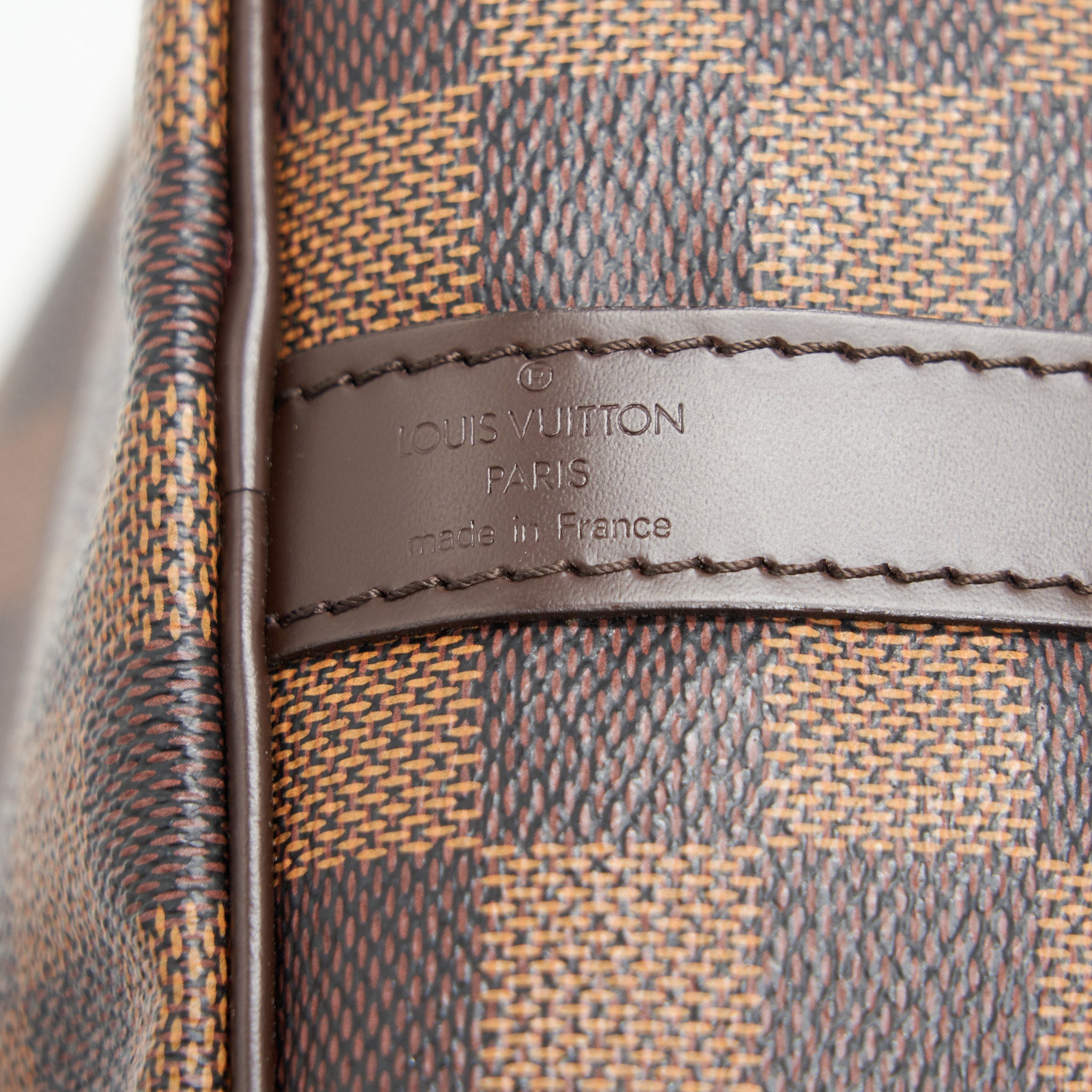 AAA Replica Louis Vuitton LV SPEEDY 30 DAMIER EBENE CANVAS HANDBAG BROWN