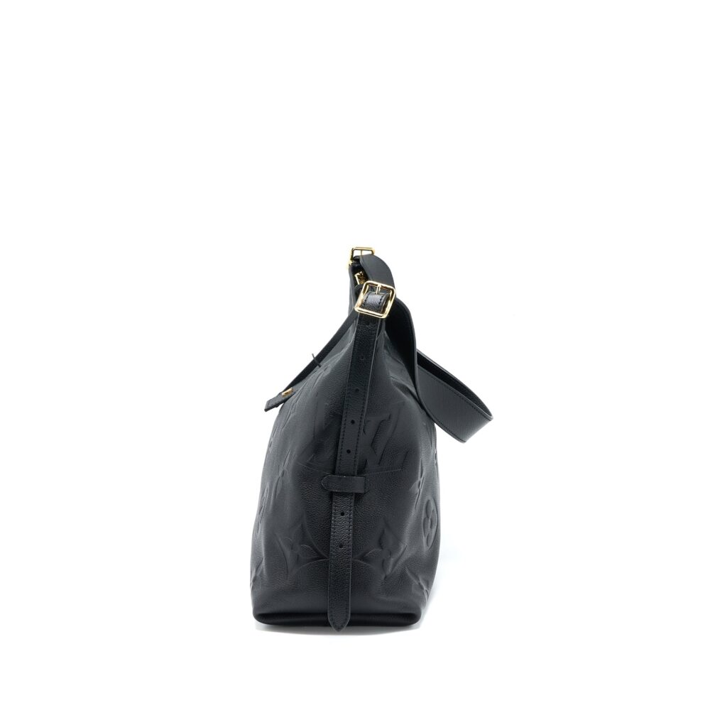 AAA Replica Louis Vuitton LV CARRYALL MM EMPREINTE BLACK GHW (NEW VERSION)