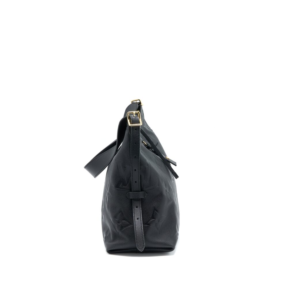 AAA Replica Louis Vuitton LV CARRYALL MM EMPREINTE BLACK GHW (NEW VERSION)