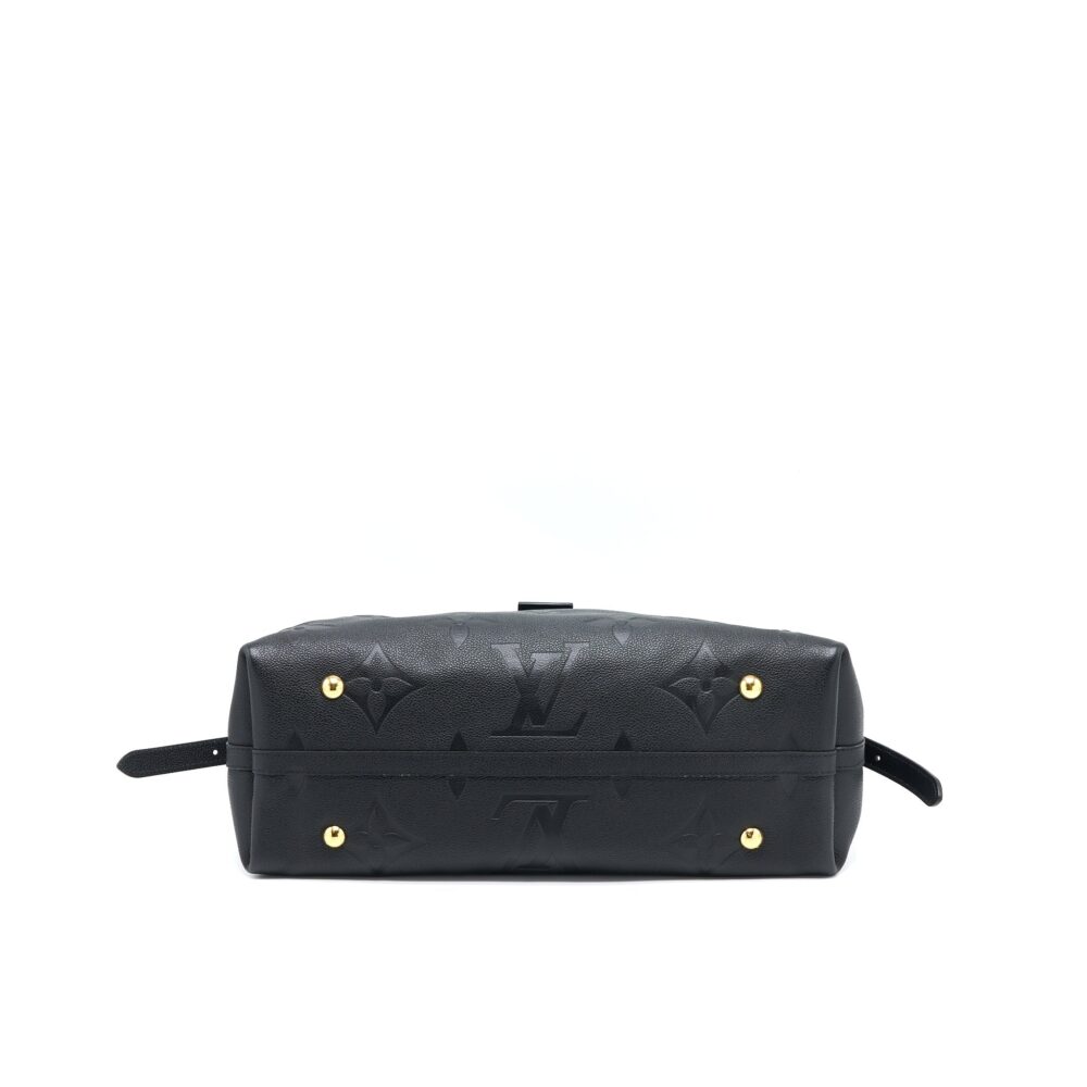 AAA Replica Louis Vuitton LV CARRYALL MM EMPREINTE BLACK GHW (NEW VERSION)