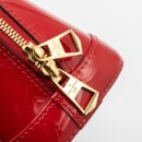 AAA Replica Louis Vuitton LV ALMA BB LIMITED EDITION VERNI MIROIR PATENT RED/MONOGRAM CANVAS GHW