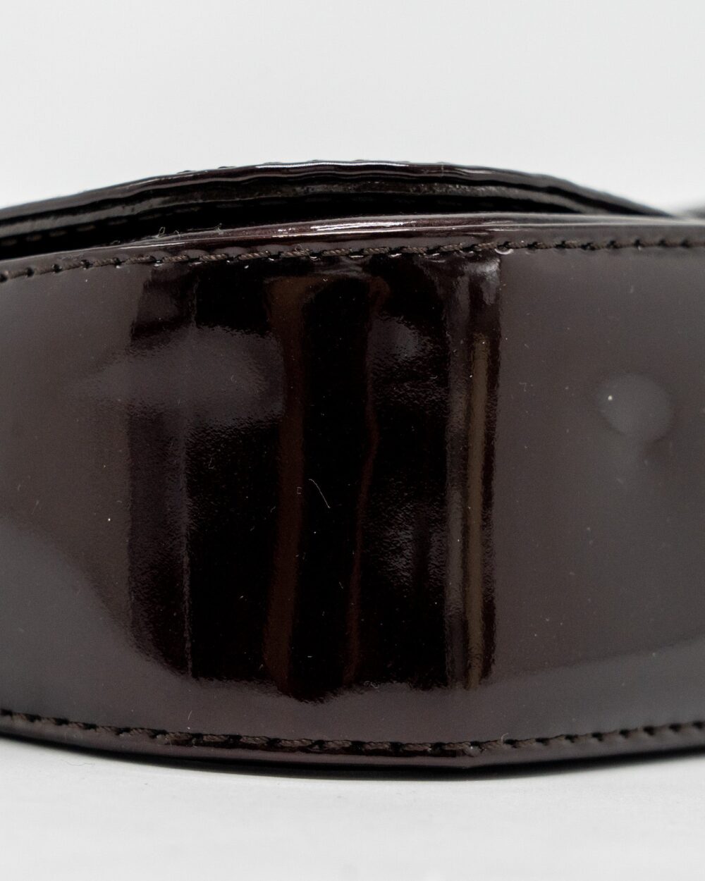 AAA Replica Louis Vuitton LV SOBE CLUTCH PATENT LEATHER DARK PURPLE GHW