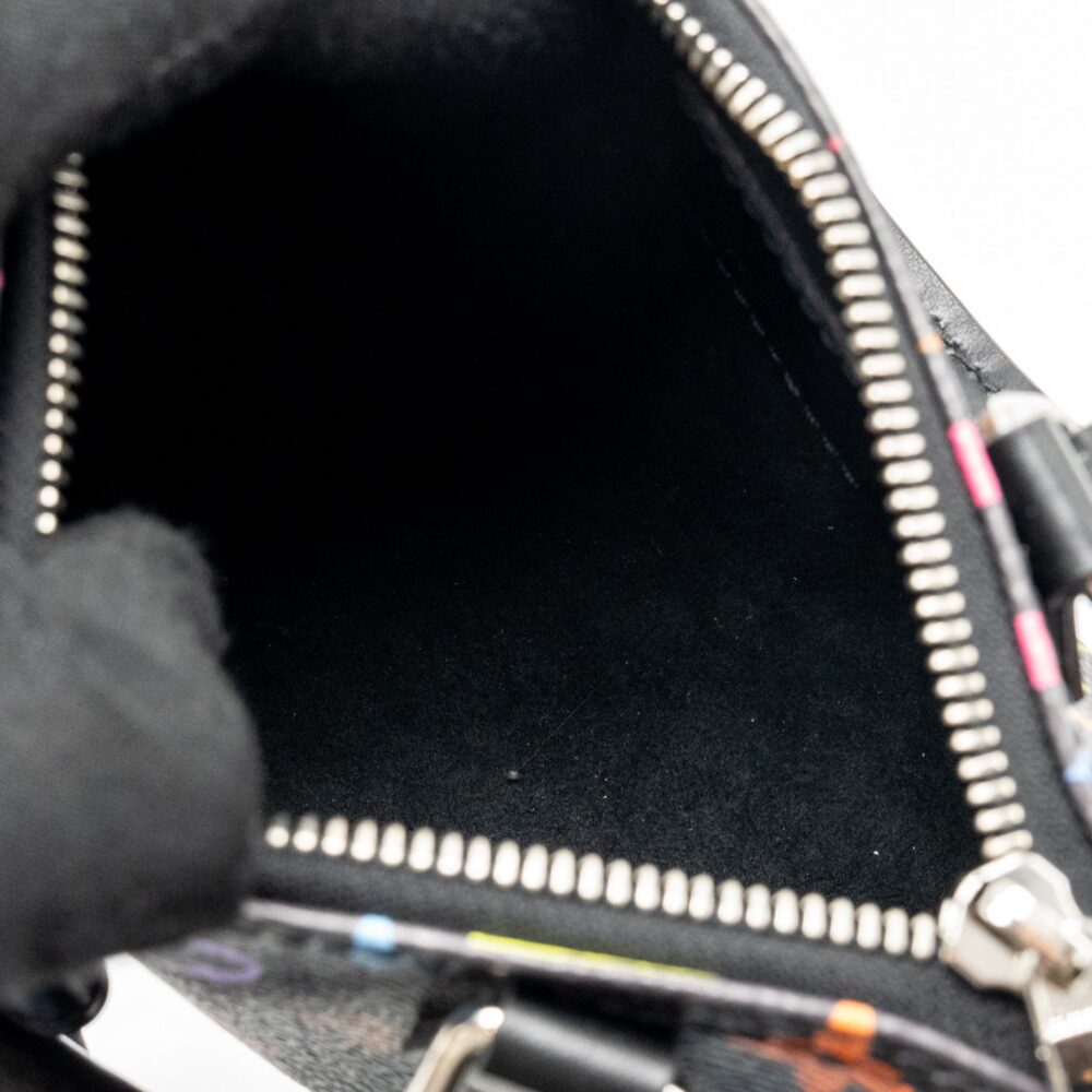 AAA Replica Louis Vuitton LV X TAKASHI MURAKAMI NANO SPEEDY MULTICOLOURED MONOGRAM CANVAS BLACK SHW
