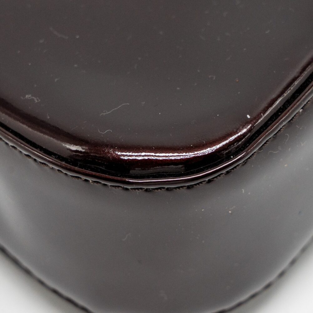 AAA Replica Louis Vuitton LV SOBE CLUTCH PATENT LEATHER DARK PURPLE GHW