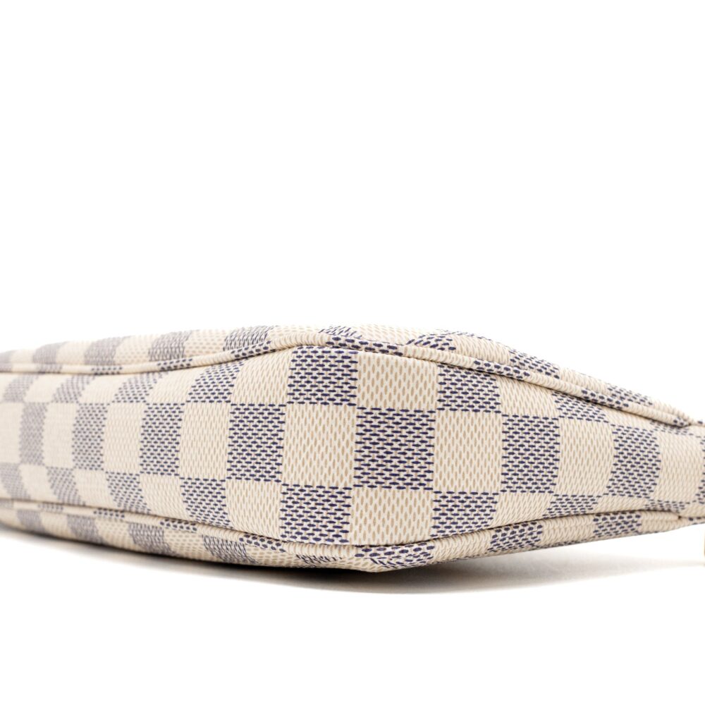 AAA Replica Louis Vuitton LV POCHETTE ACCESSORIES DAMIER AZUR CANVAS GHW (NEW VERSION)