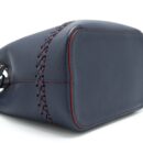 AAA Replica Louis Vuitton LV LOCKME BUCKET BAG NAVY/RED WITH AN EXTRA BAG CHARM SHW