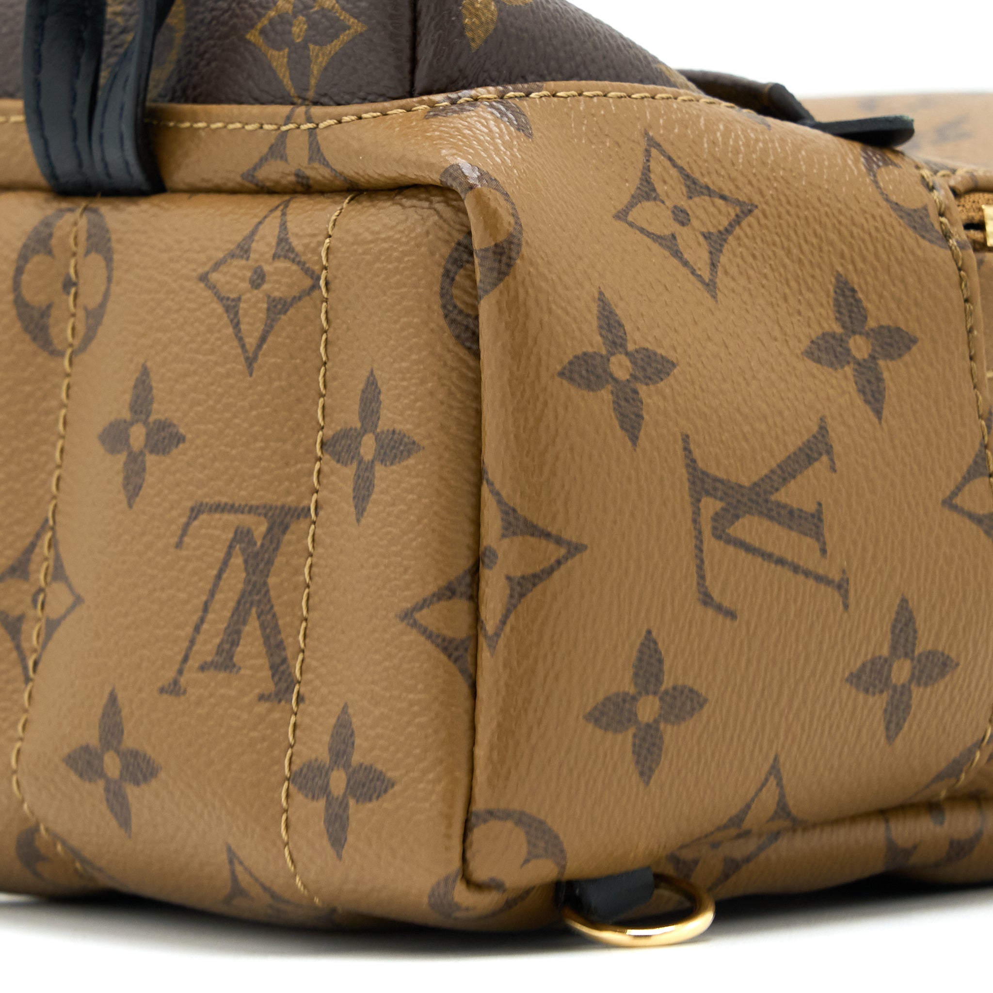 AAA Replica Louis Vuitton LV PALM SPRINGS MINI BACKPACK MONOGRAM REVERSE CANVAS GHW