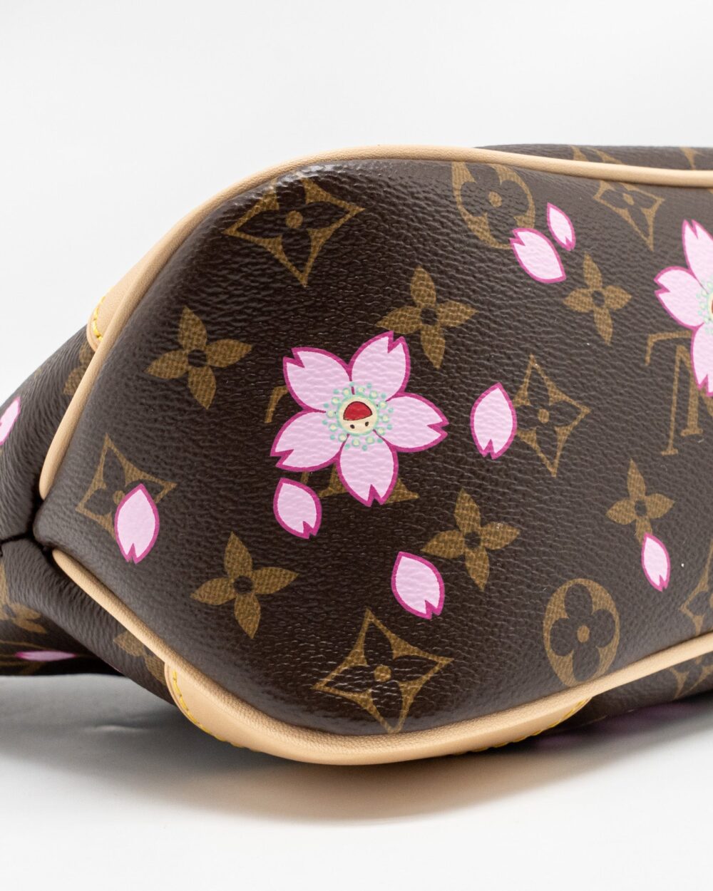 AAA Replica Louis Vuitton LV X TAKASHI MURAKAMI BOULOGNE PM CHERRY BLOSSOM MONOGRAM CANVAS GHW