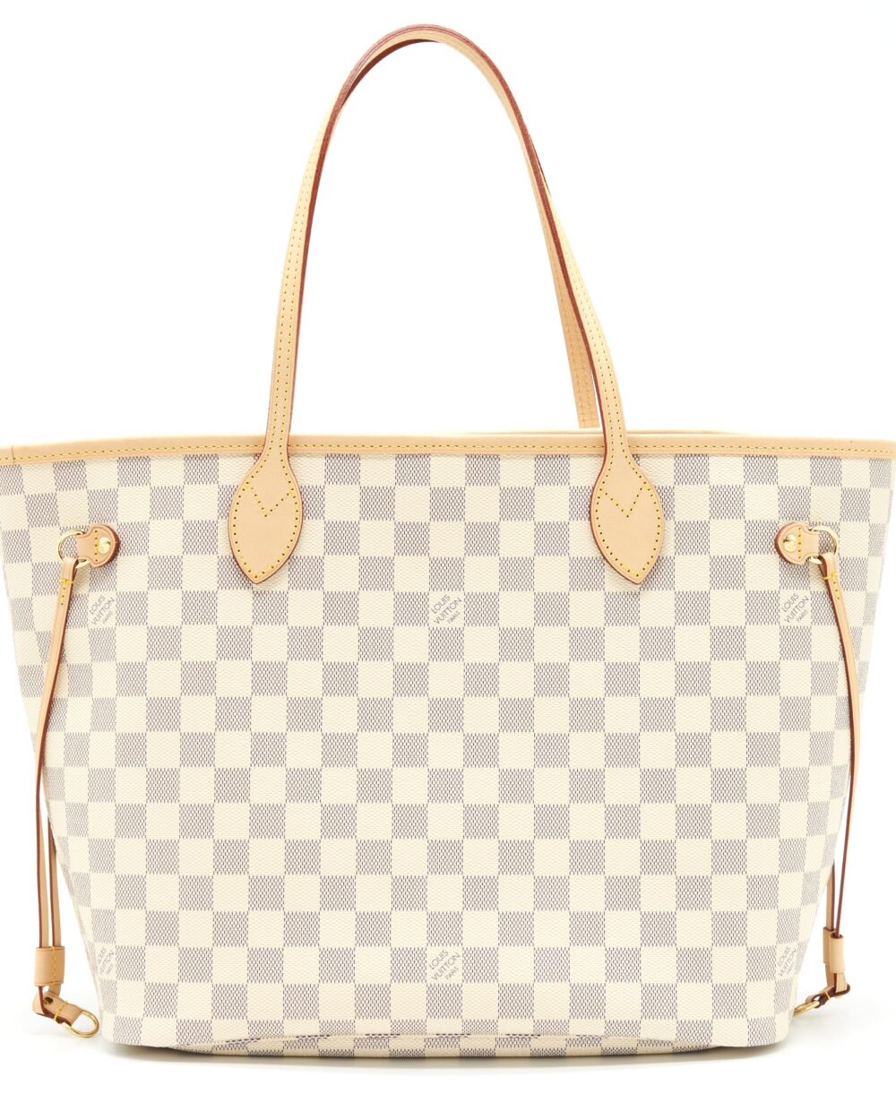 AAA Replica Louis Vuitton LV NEVERFULL MM DAMIER AZUR CANVAS /ROSE BALLERINE (NO INNER POUCH)