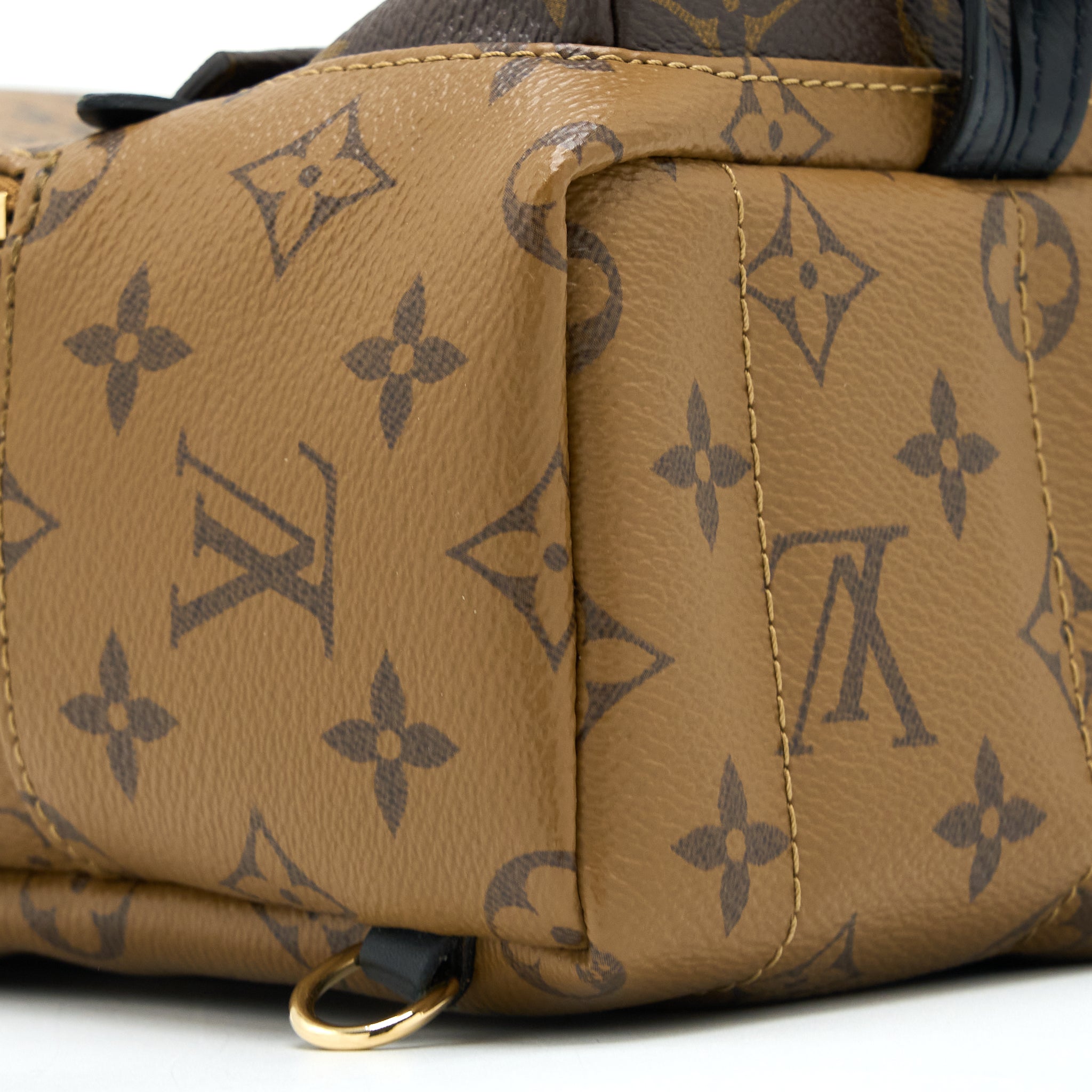 AAA Replica Louis Vuitton LV PALM SPRINGS MINI BACKPACK MONOGRAM REVERSE CANVAS GHW