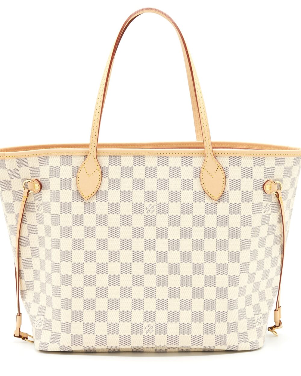 AAA Replica Louis Vuitton LV NEVERFULL MM DAMIER AZUR CANVAS /ROSE BALLERINE (NO INNER POUCH)