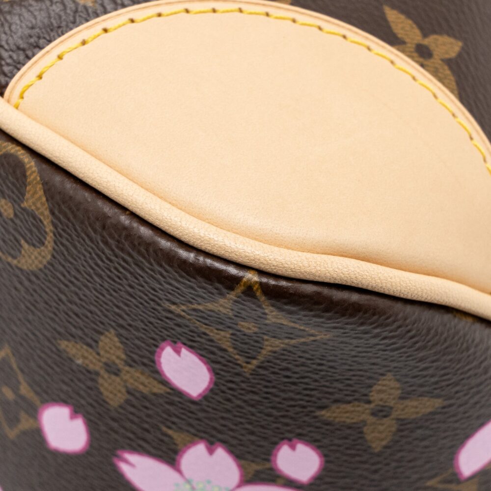 AAA Replica Louis Vuitton LV X TAKASHI MURAKAMI BOULOGNE PM CHERRY BLOSSOM MONOGRAM CANVAS GHW