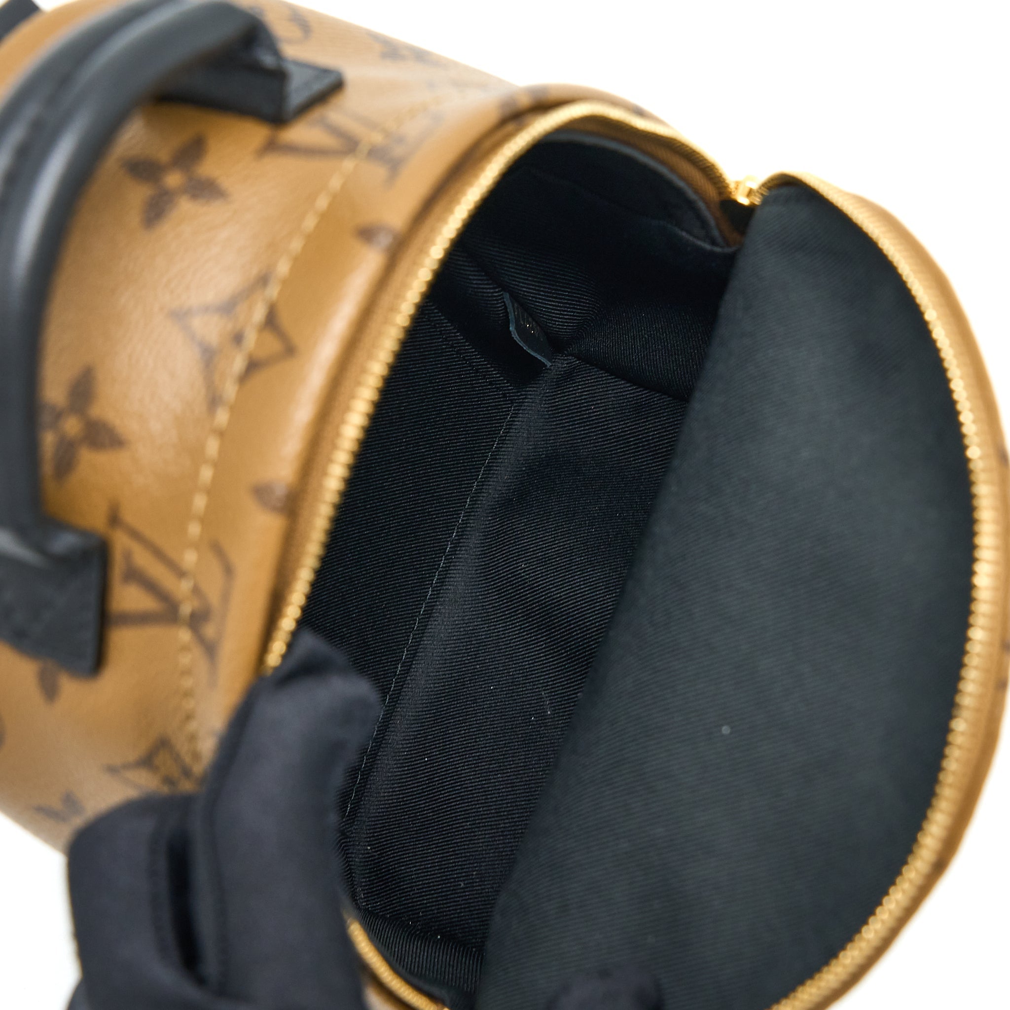 AAA Replica Louis Vuitton LV PALM SPRINGS MINI BACKPACK MONOGRAM REVERSE CANVAS GHW