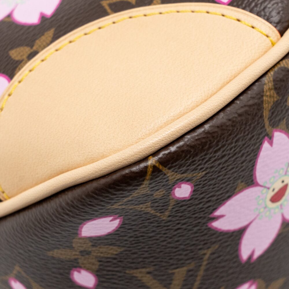 AAA Replica Louis Vuitton LV X TAKASHI MURAKAMI BOULOGNE PM CHERRY BLOSSOM MONOGRAM CANVAS GHW