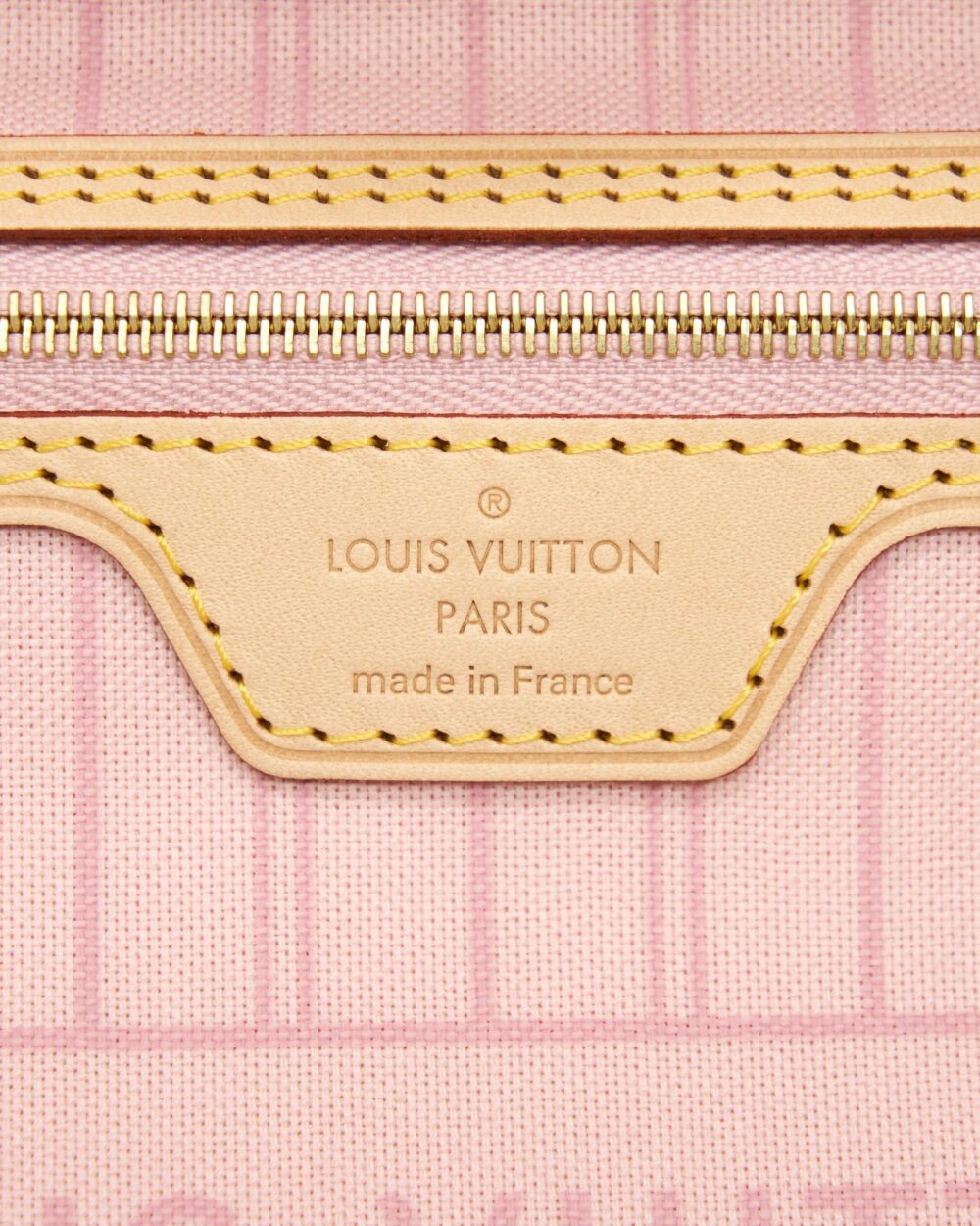AAA Replica Louis Vuitton LV NEVERFULL MM DAMIER AZUR CANVAS /ROSE BALLERINE (NO INNER POUCH)