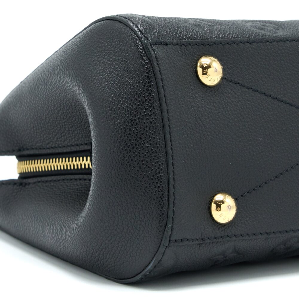 AAA Replica Louis Vuitton LV MONTAIGNE BB MONOGRAM EMPRENITE BLACK GHW