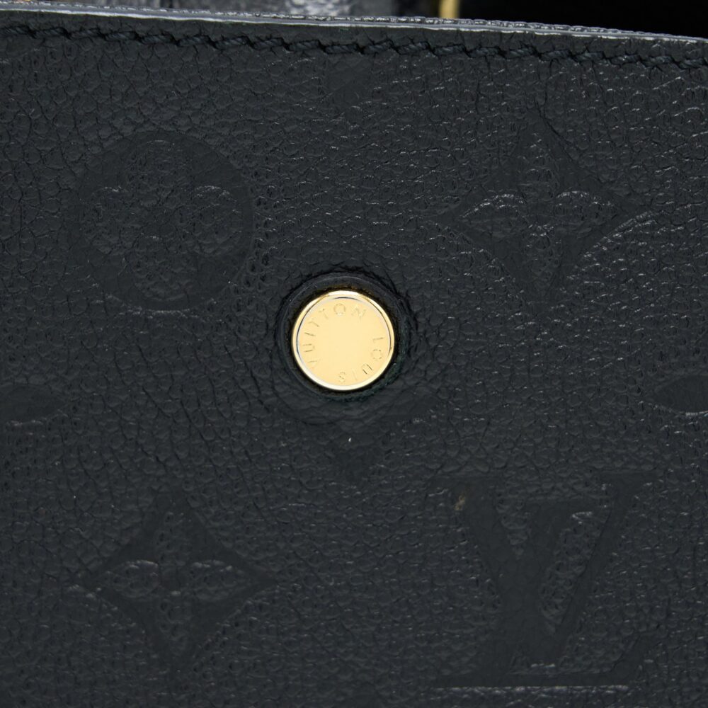 AAA Replica Louis Vuitton LV MONTAIGNE BB MONOGRAM EMPRENITE BLACK GHW