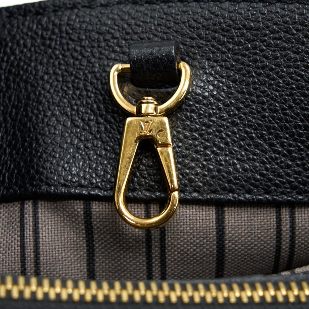 AAA Replica Louis Vuitton LV MONTAIGNE BB MONOGRAM EMPRENITE BLACK GHW