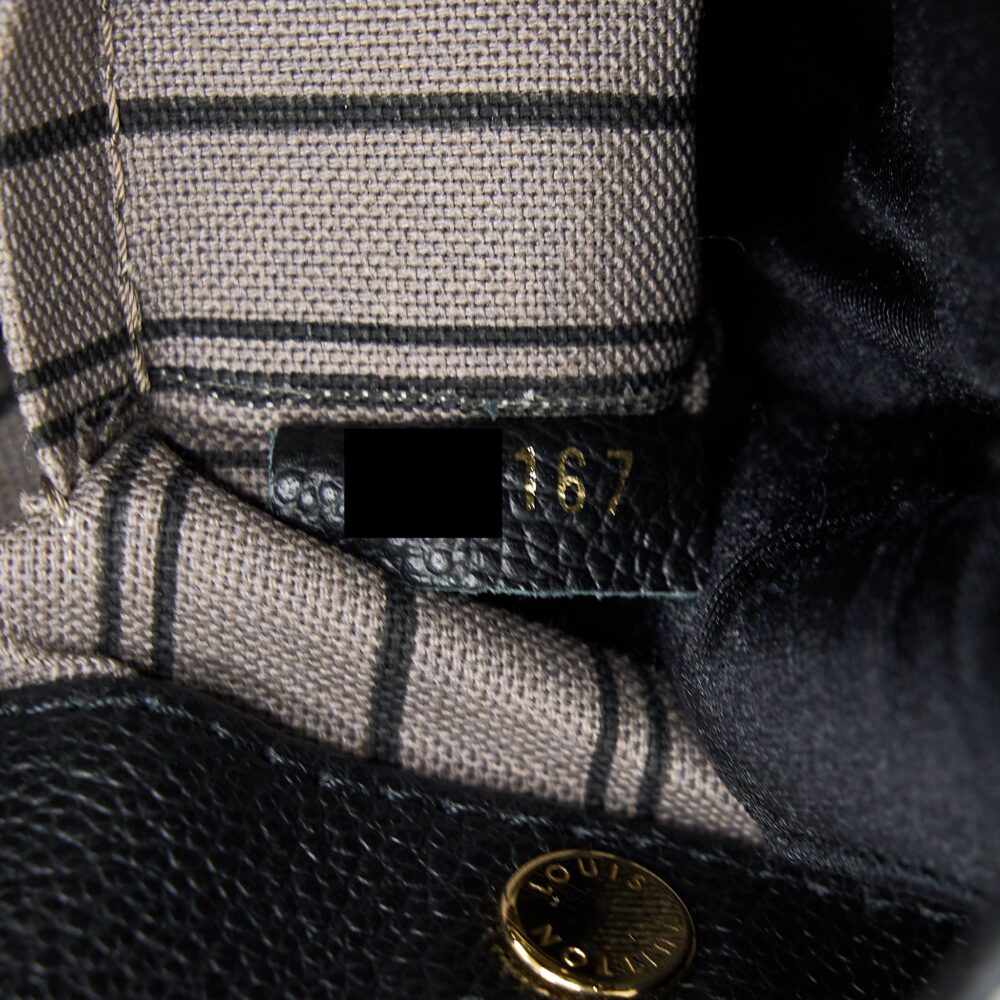 AAA Replica Louis Vuitton LV MONTAIGNE BB MONOGRAM EMPRENITE BLACK GHW