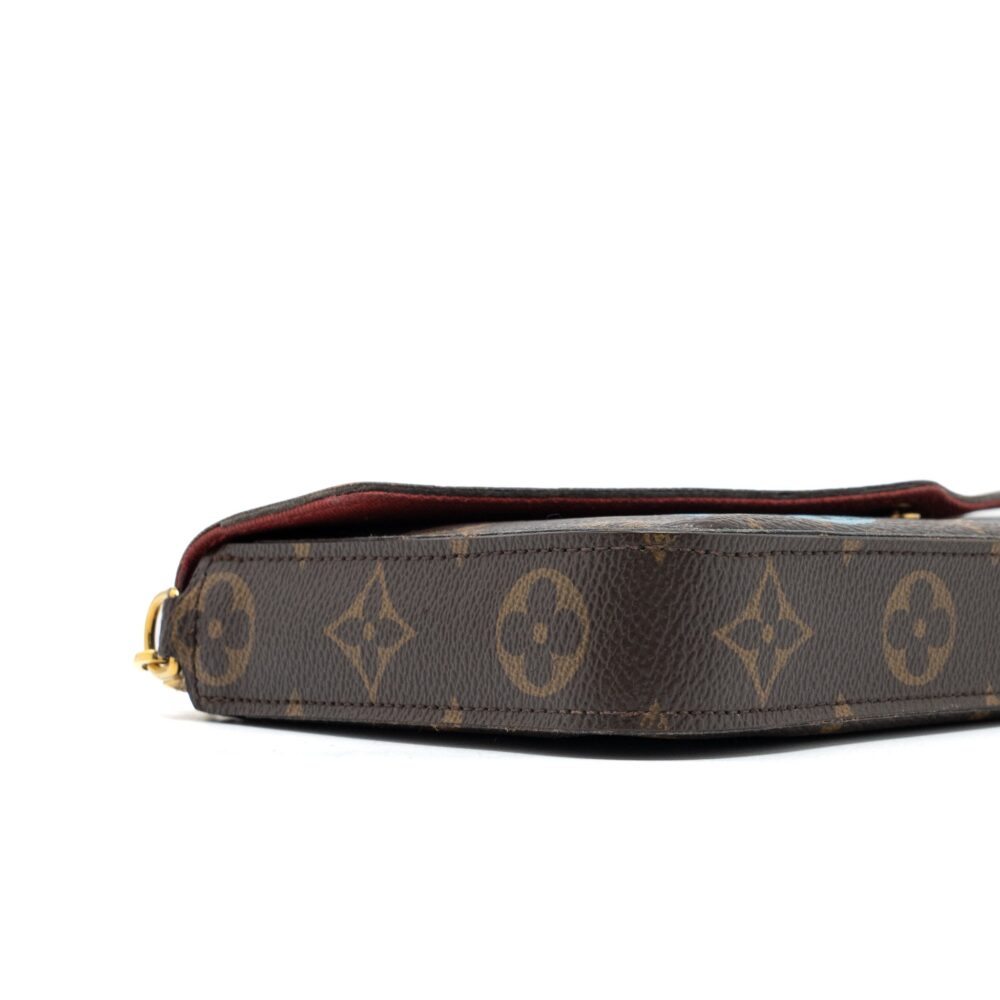 AAA Replica Louis Vuitton LV FÉLICIE POCHETTE LIMITED EDITION MONOGRAM CANVAS GHW