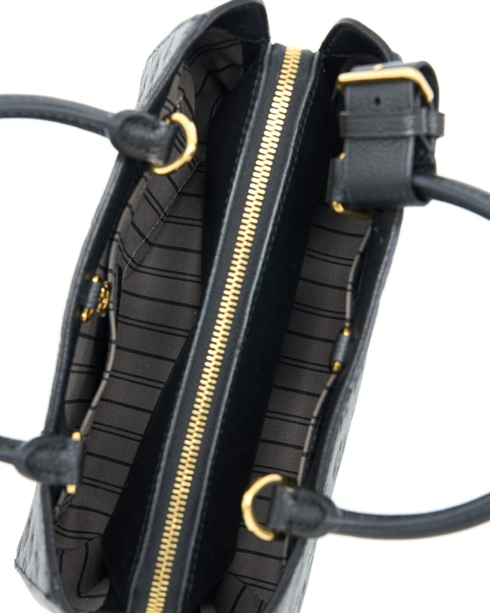 AAA Replica Louis Vuitton LV MONTAIGNE BB MONOGRAM EMPRENITE BLACK GHW