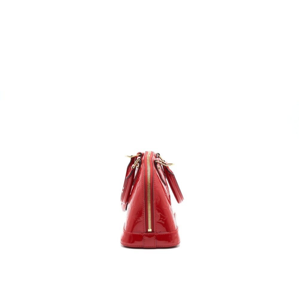 AAA Replica Louis Vuitton LV ALMA BB IN PATENT LEATHER RED