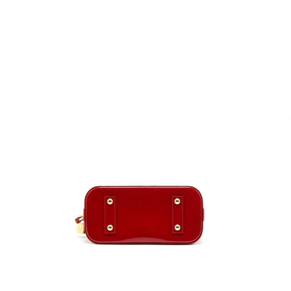 AAA Replica Louis Vuitton LV ALMA BB IN PATENT LEATHER RED
