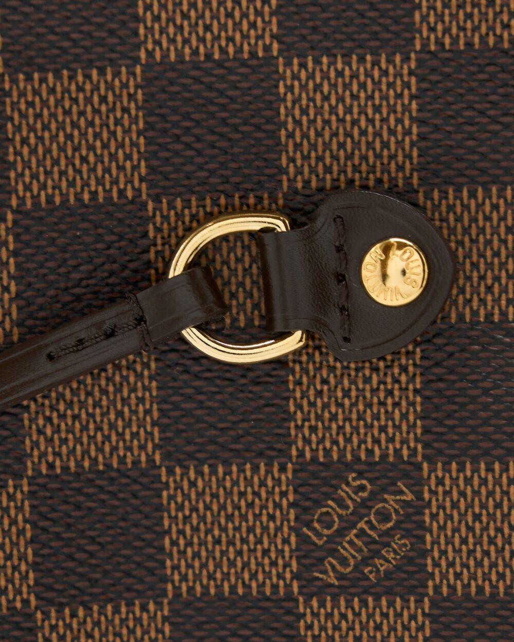 AAA Replica Louis Vuitton LV NEVERFULL MM DAMIER EBENE CANVAS GHW