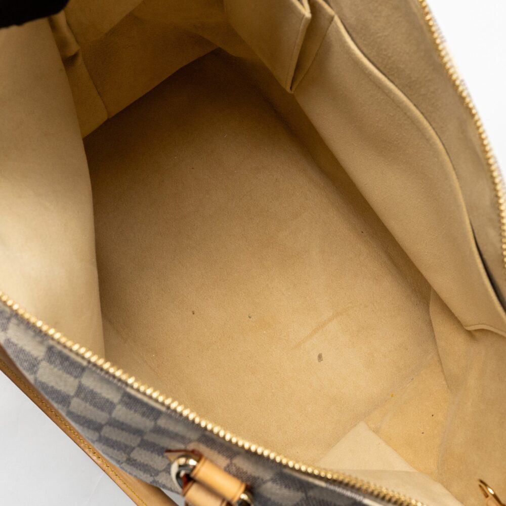 AAA Replica Louis Vuitton LV SALEYA MM DAMIER AZUR CANVAS GHW