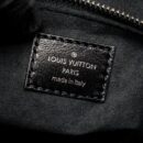 AAA Replica Louis Vuitton LV Carryall Vibe MM Lambskin/Monogram Canvas Black SHW M25143