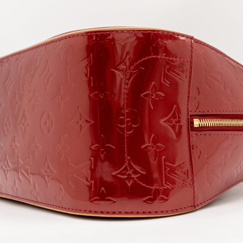 AAA Replica Louis Vuitton LV TROUVILLE PATENT LEATHER RED GHW