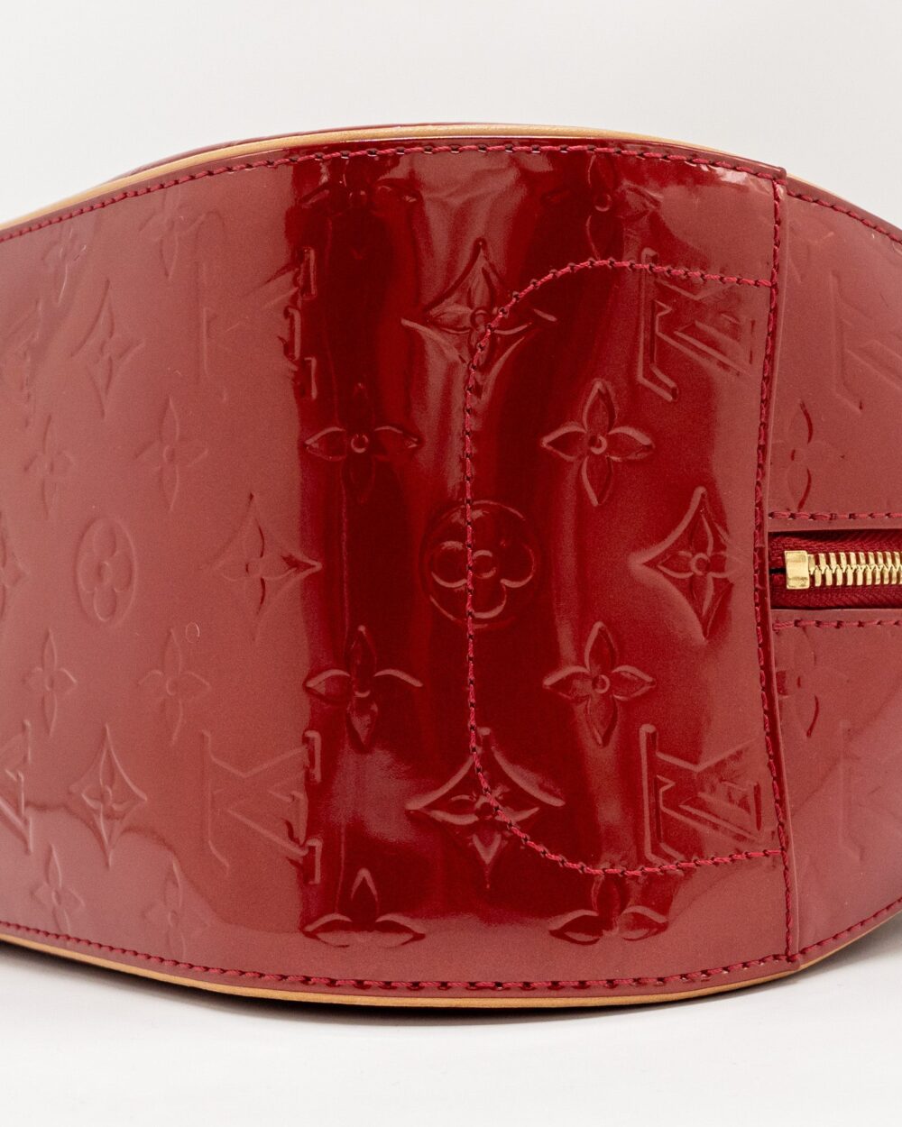 AAA Replica Louis Vuitton LV TROUVILLE PATENT LEATHER RED GHW