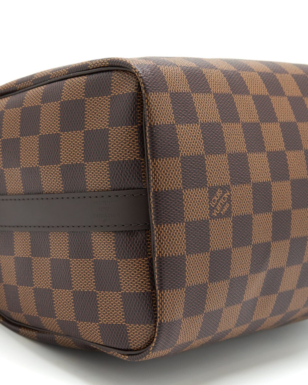 AAA Replica Louis Vuitton LV SPEEDY BANDOULIERE 25 DAMIER EBENE CANVAS GHW