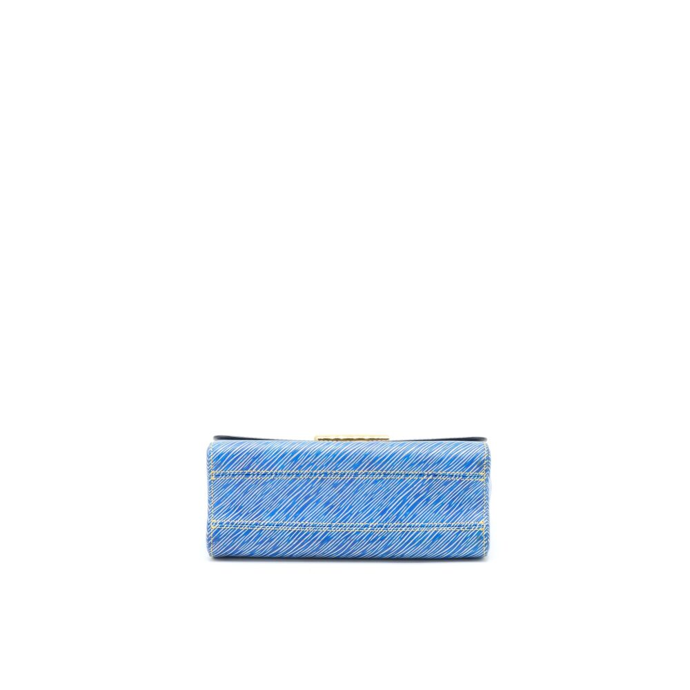 AAA Replica Louis Vuitton LV TWIST MM EPI DENIM/BLACK MULTICOLOURED HARDWARE