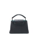 AAA Replica Louis Vuitton LV CAPUCINES BB TAURILLON BLACK/ BLUE SHW