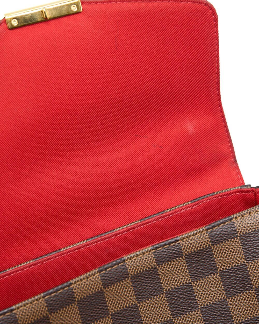 AAA Replica Louis Vuitton LV CROISETTE DAMIER EBENE GHW