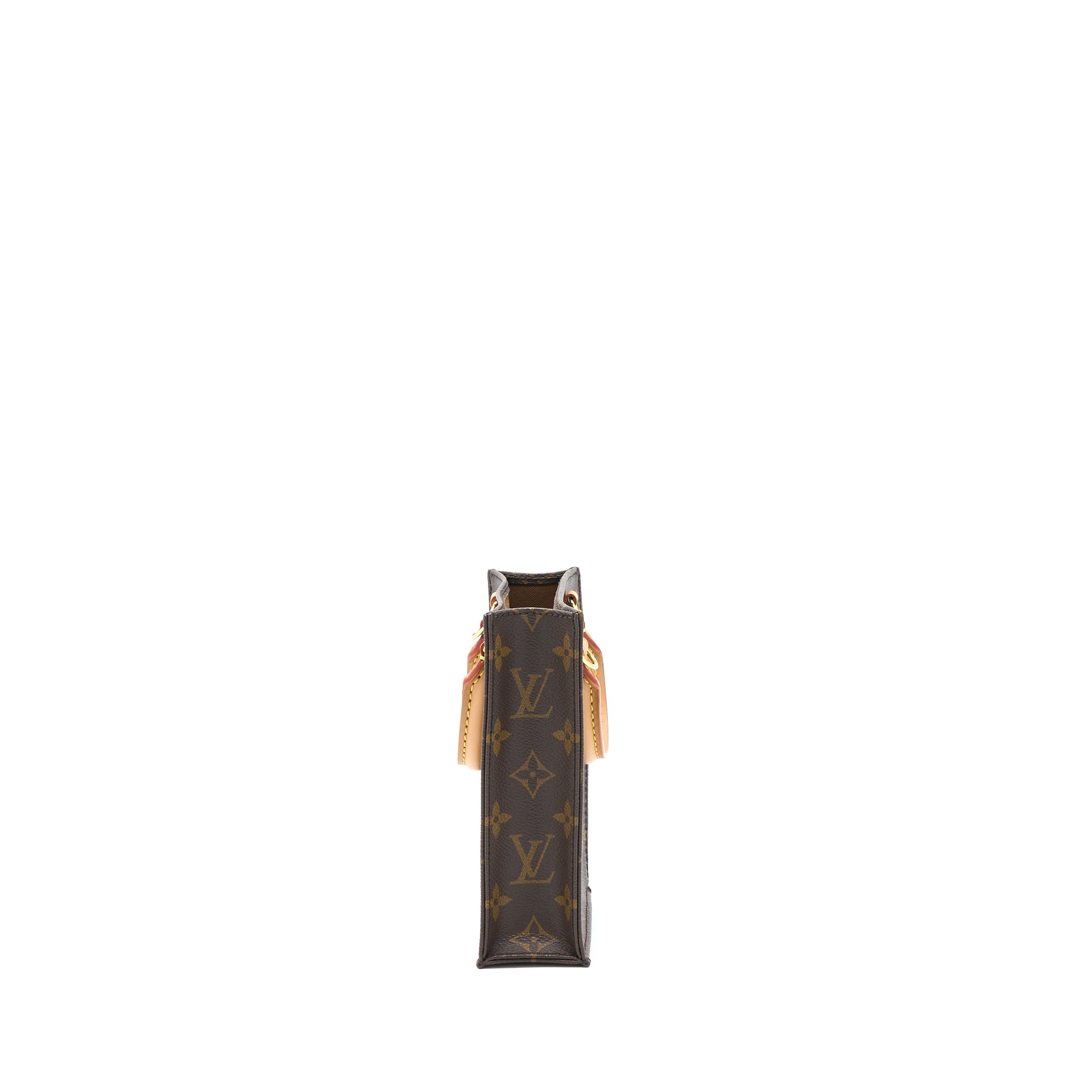 AAA Replica Louis Vuitton LV PETIT SAC PLAT MONOGRAM CANVAS GHW (NEW VERSION)