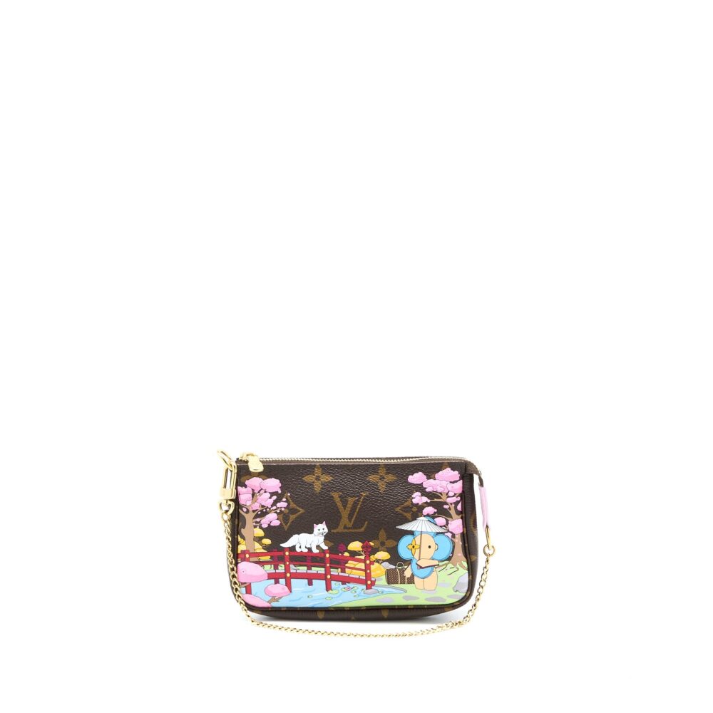 AAA Replica Louis Vuitton LV MINI POCHETTE ACCESSORIES CHRISTMAS LIMITED EDITION MONOGRAM CANVAS GHW