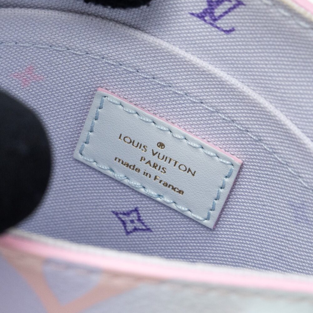 AAA Replica Louis Vuitton LV PETIT SAC PLAT MONOGRAM CANVAS SUNRISE PASTEL GHW (NEW VERSION)
