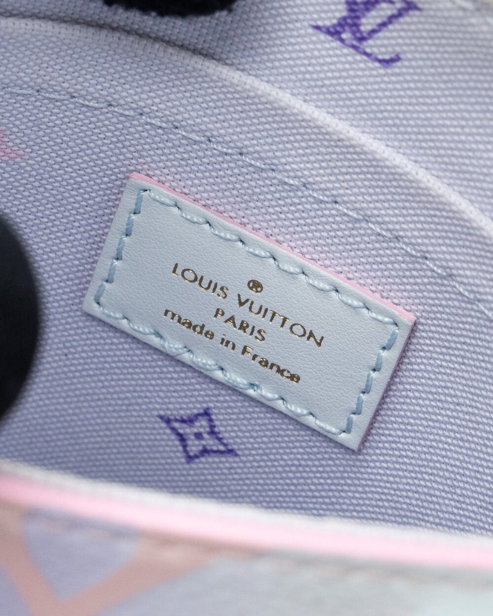 AAA Replica Louis Vuitton LV PETIT SAC PLAT MONOGRAM CANVAS SUNRISE PASTEL GHW (NEW VERSION)
