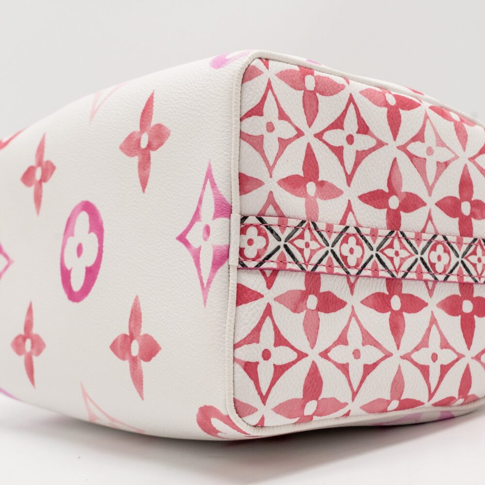 AAA Replica Louis Vuitton LV BY THE POOL SPEEDY BANDOULIERE 25 GIANT MONOGRAM CANVAS PINK/WHITE GHW