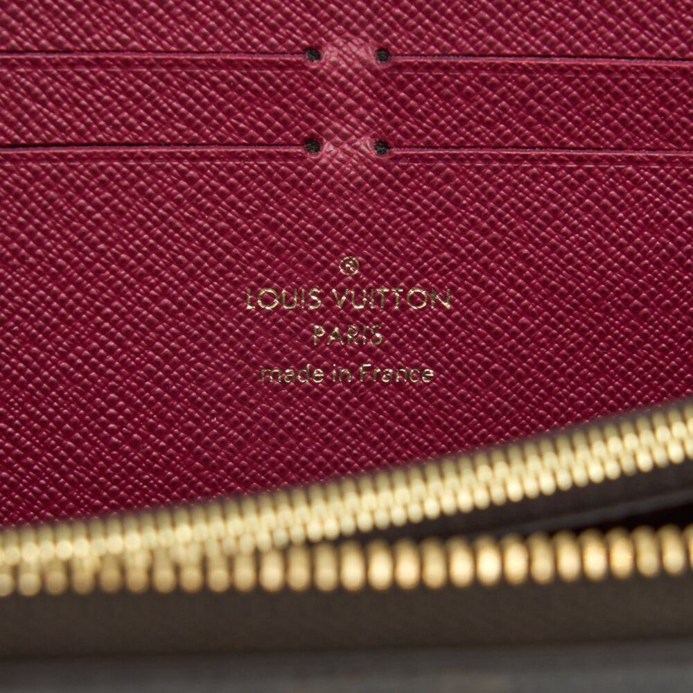AAA Replica Louis Vuitton LV CLEMENCE LONG WALLET MONOGRAM CANVAS FUCHSIA