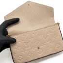 AAA Replica Louis Vuitton LV FELICIE POCHETTE MONOGRAM EMPREINTE TOURTERELLE GHW