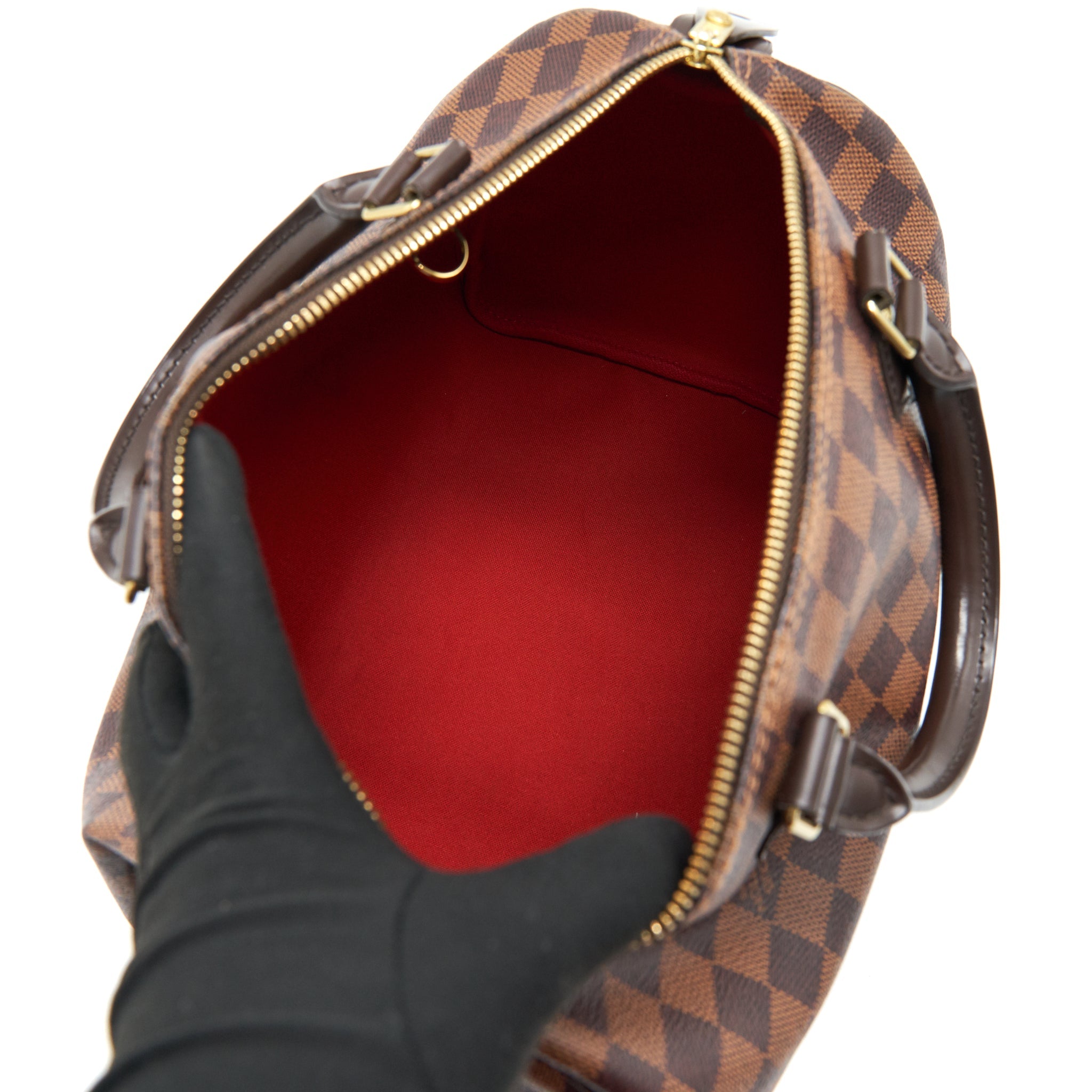 AAA Replica Louis Vuitton LV SPEEDY 30 DAMIER EBENE CANVAS